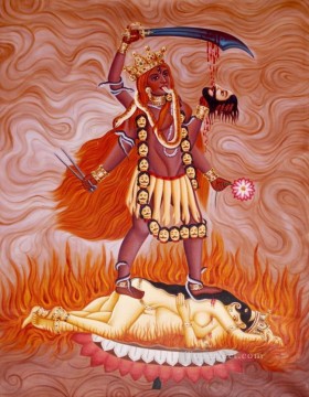 Indian Painting - Manifestation of Goddess Kali as Tara from India